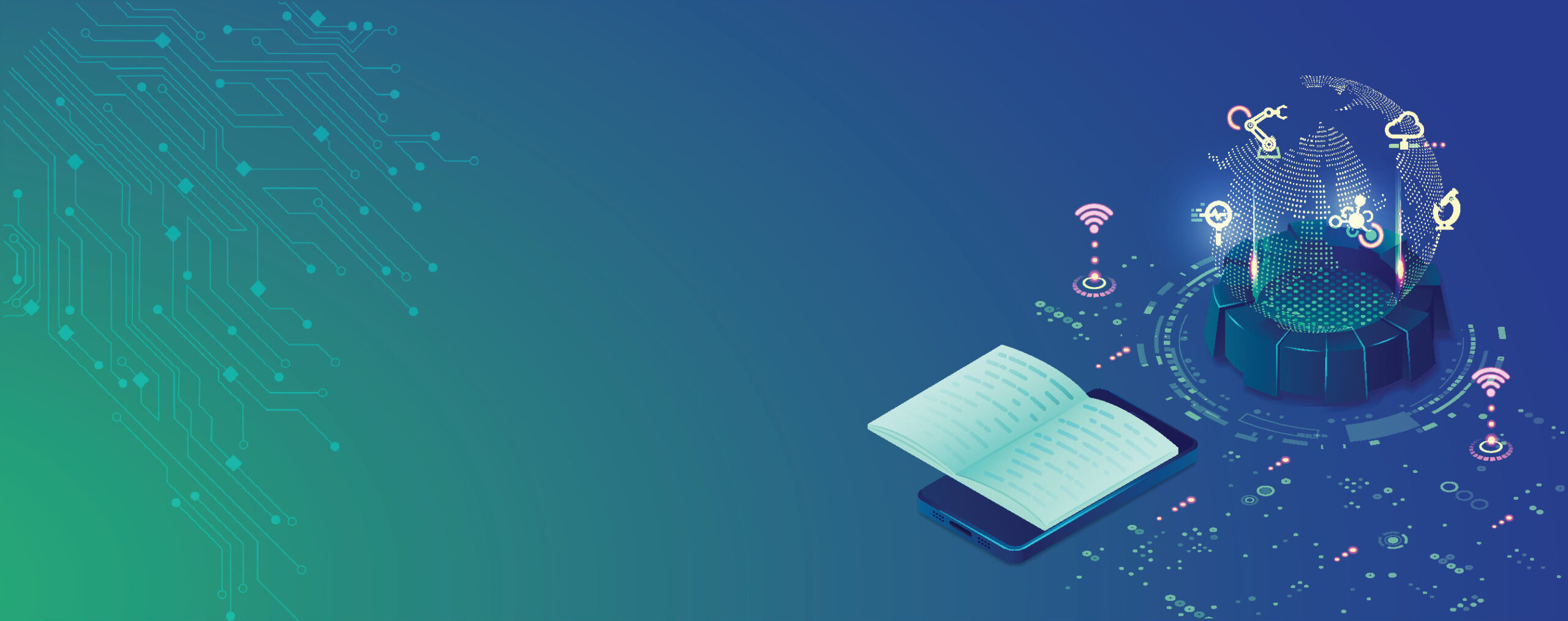 Grafikt einer digitalen Weltkugel - TECHLink AG Wegweiser in der digitalen Welt